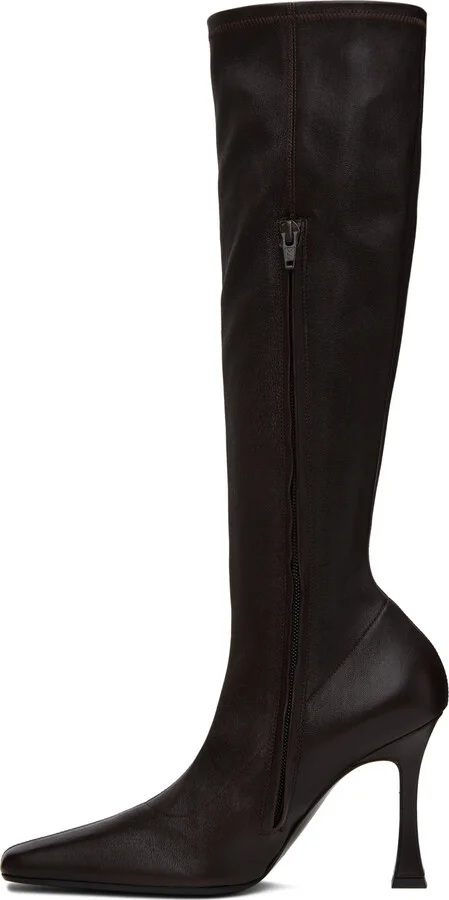 Magda Butrym Brown Sock Boots - Image 3