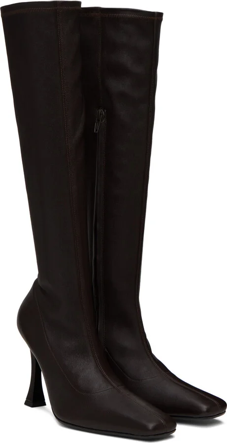 Magda Butrym Brown Sock Boots - Image 4