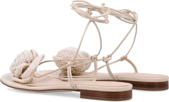 Magda Butrym Crochet Flower Sandal - Image 4