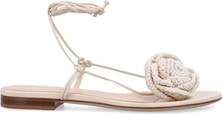 Magda Butrym Crochet Flower Sandal