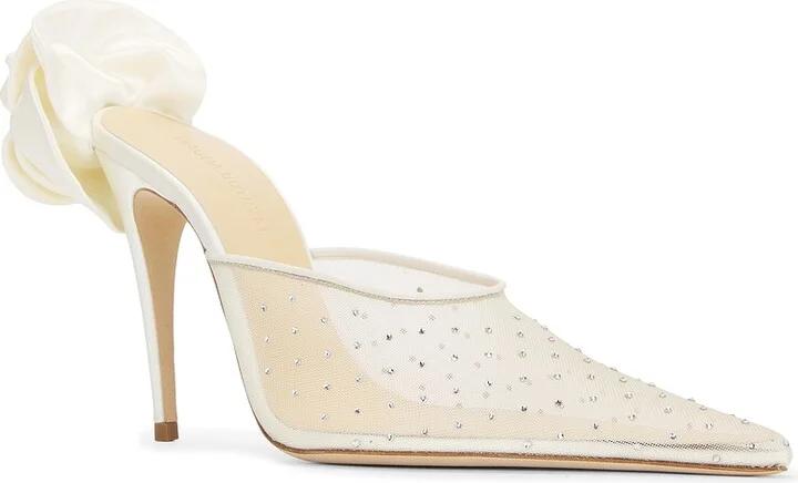 Magda Butrym Crystal Mule in Cream - Image 2