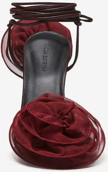 Magda Butrym Double Flower Sandals - Image 3