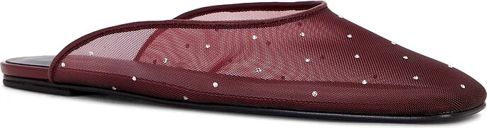 Magda Butrym Flat Mule in Burgundy - Image 2