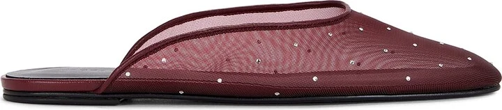 Magda Butrym Flat Mule in Burgundy