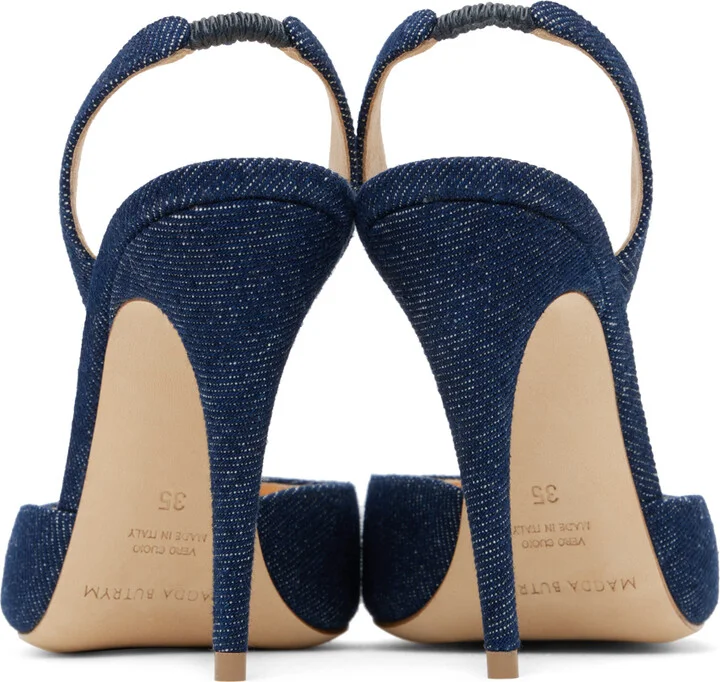 Magda Butrym Indigo Denim Heels - Image 2