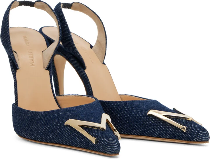Magda Butrym Indigo Denim Heels - Image 4