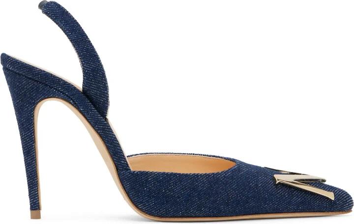 Magda Butrym Indigo Denim Heels
