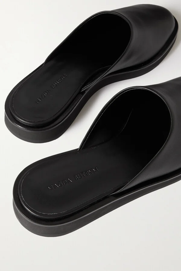 Magda Butrym - Leather Mules - Black - Image 4