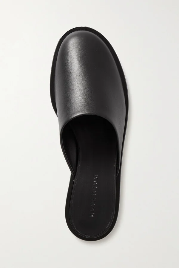 Magda Butrym - Leather Mules - Black - Image 5