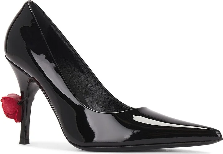 Magda Butrym Leather Pump in Black - Image 2