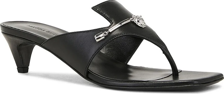 Magda Butrym Leather Sandal in Black - Image 2