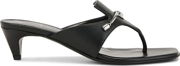 Magda Butrym Leather Sandal in Black