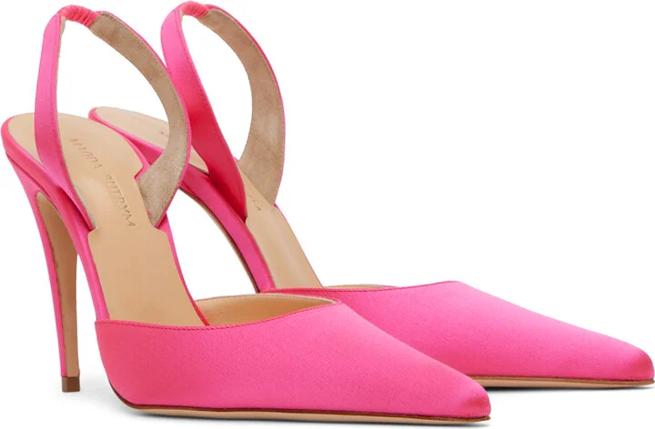 Magda Butrym Pink Pointed Heels - Image 4