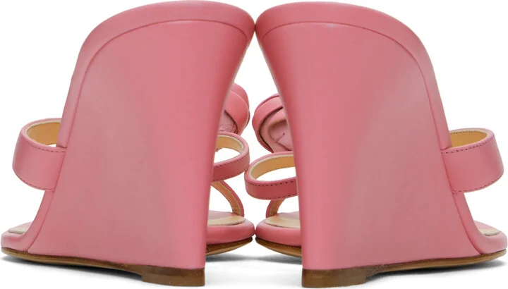 Magda Butrym Pink Wedge Heeled Sandals - Image 2