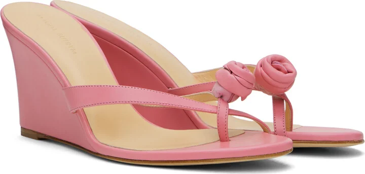 Magda Butrym Pink Wedge Heeled Sandals - Image 4