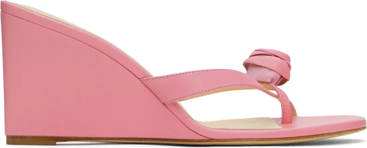 Magda Butrym Pink Wedge Heeled Sandals