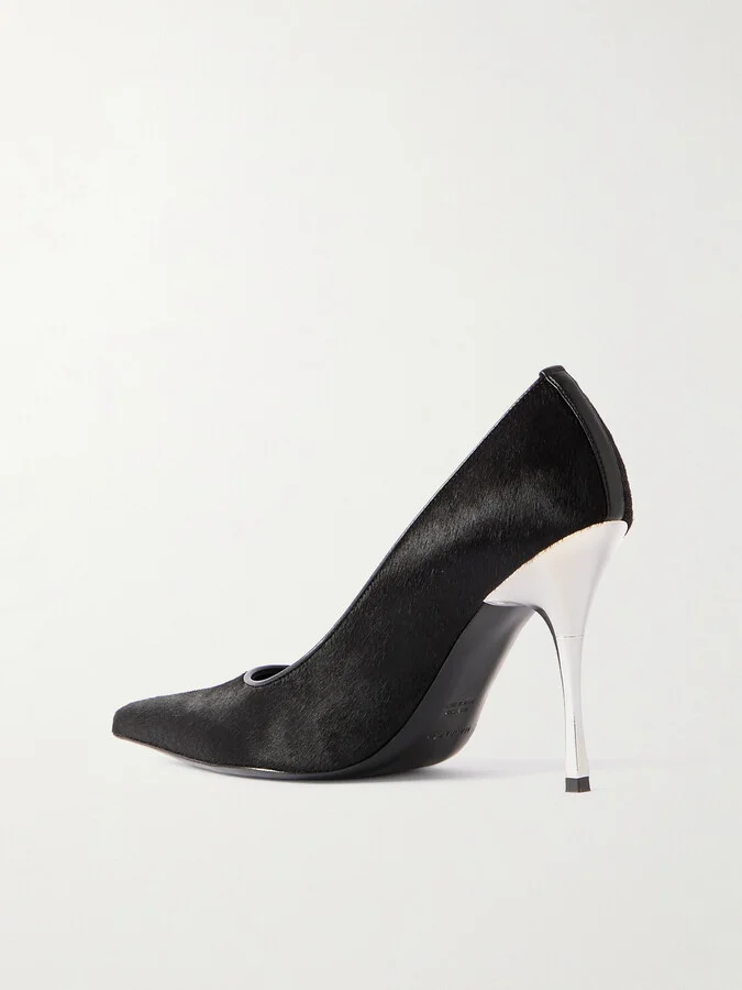 Magda Butrym - Pony Hair Pumps - Black - Image 3