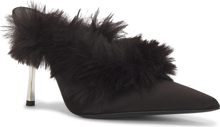 Magda Butrym Satin Mule in Black - Image 2