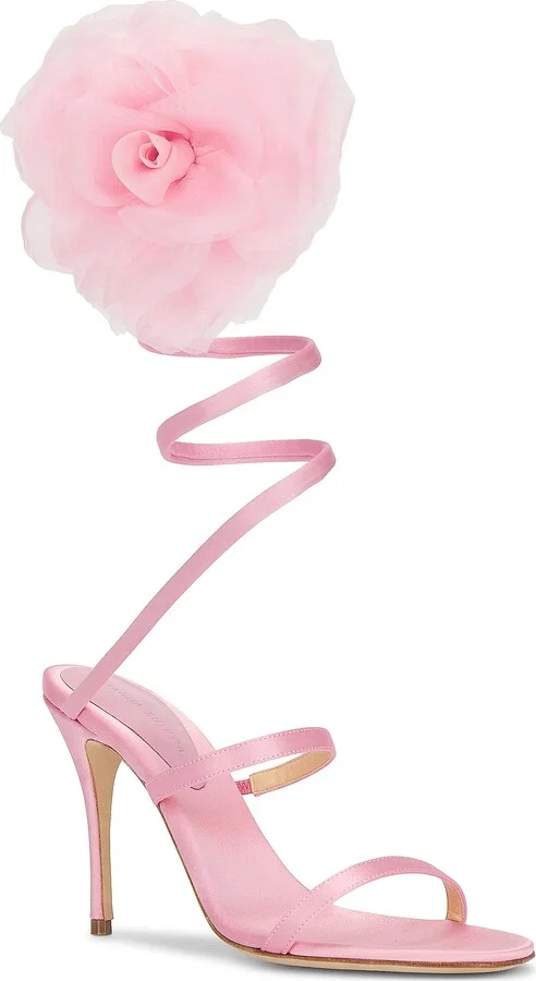 Magda Butrym Spiral Sandal in Pink - Image 2