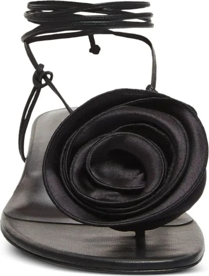 Magda Butrym Wrap Around Flat Flower Sandals Shoes - Image 3