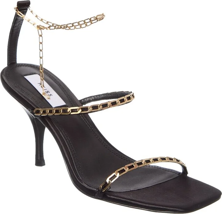 Magda Chain Satin Sandal
