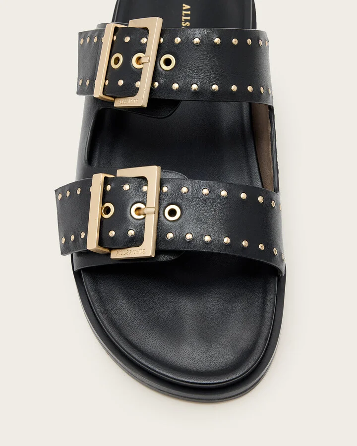 Magda Studded Leather Sandals - Image 3
