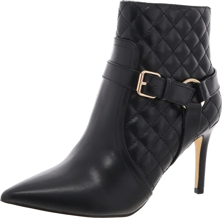 MAGDALENA Womens Textured Man Made Ankle Boots