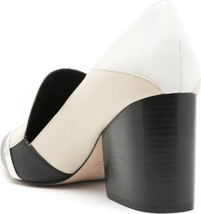 Magenta 80mm pointed-toe pumps - Image 3