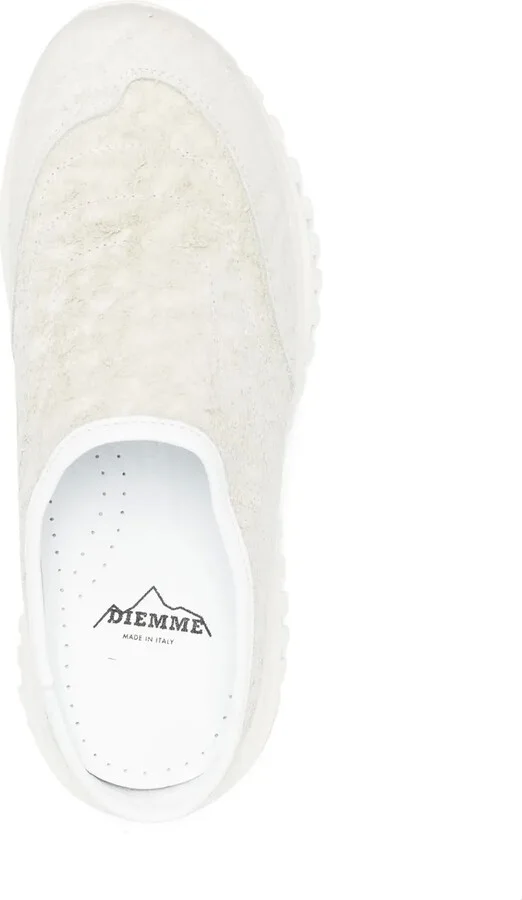 Maggiore crackled leather slides - Image 4