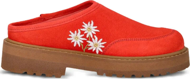 Maggiore Stella Alpina embroidered platform mules