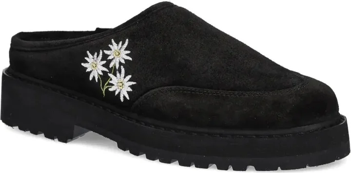 Maggiore Stella embroidered platform mules - Image 2
