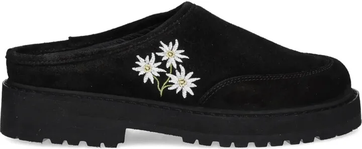 Maggiore Stella embroidered platform mules