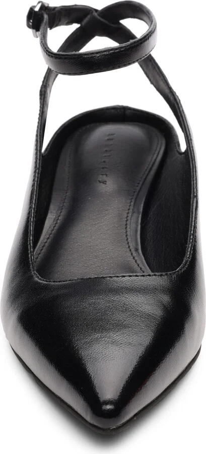 Magic Ankle Strap Pointed Toe Kitten Heel Pump - Image 4