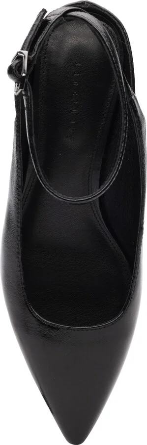 Magic Ankle Strap Pointed Toe Kitten Heel Pump - Image 5