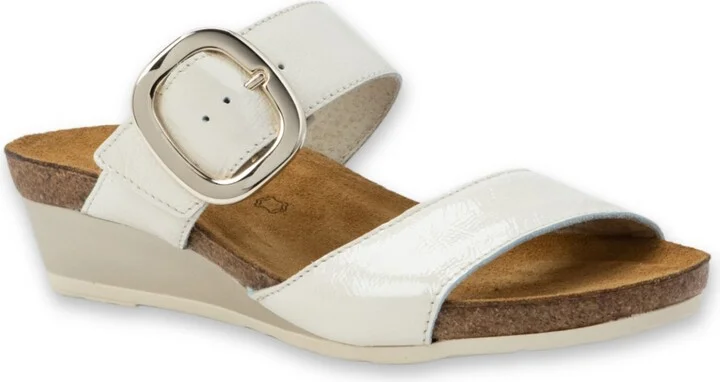 Ivory Crinkle Patent Leather