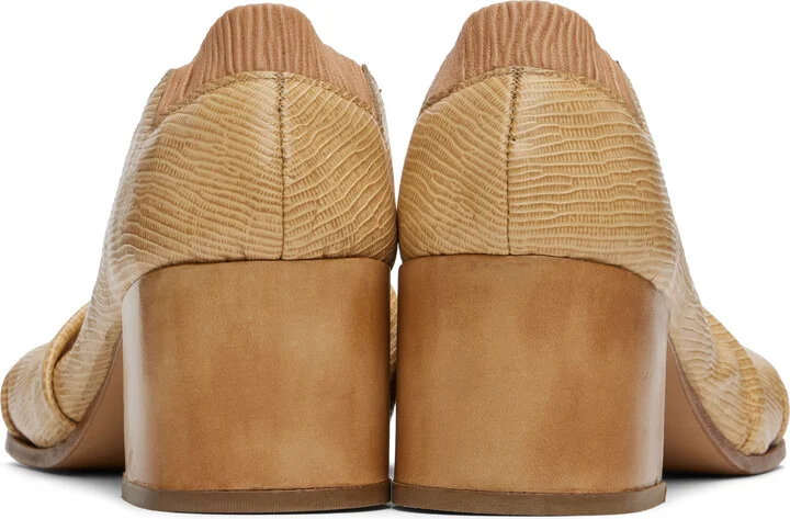 Magliano Beige Kola Guantino Lizard Heels - Image 2