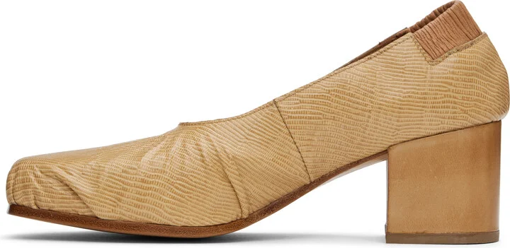 Magliano Beige Kola Guantino Lizard Heels - Image 3