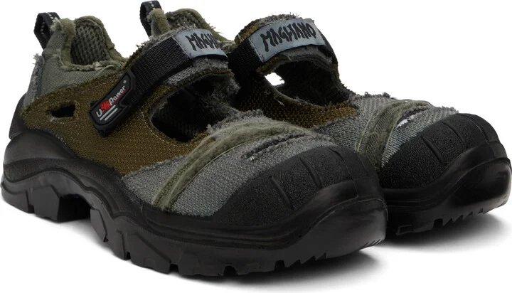 Magliano Gray & Khaki U-Power Scandy Sneakers - Image 4