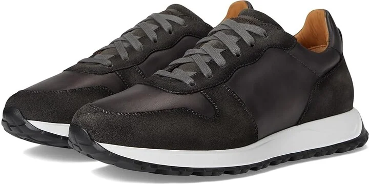 Magnanni Apoyo Men's Shoes Grey Suede : 8 M, Leather