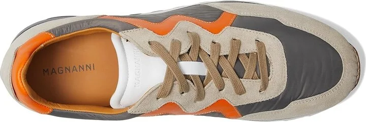 Magnanni Asher Men's Shoes Grey/Orange : 9 M, Leather - Image 2