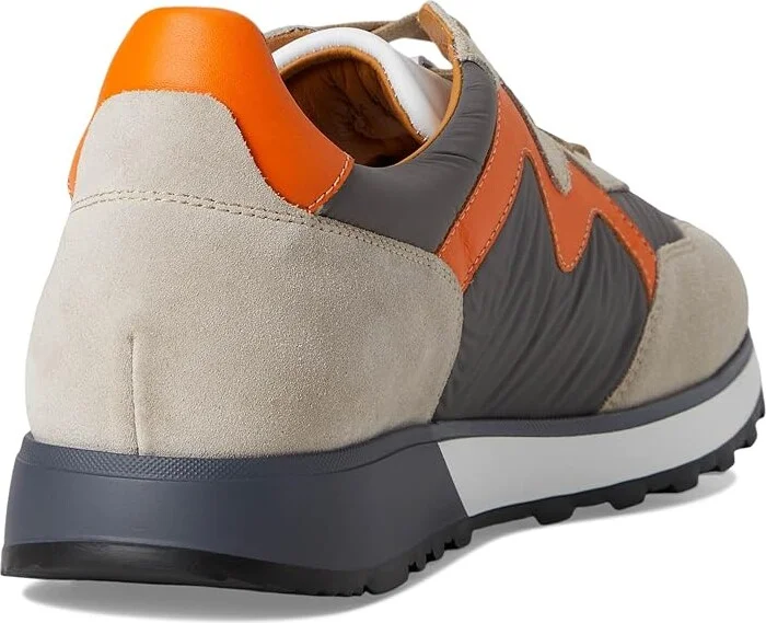 Magnanni Asher Men's Shoes Grey/Orange : 9 M, Leather - Image 4