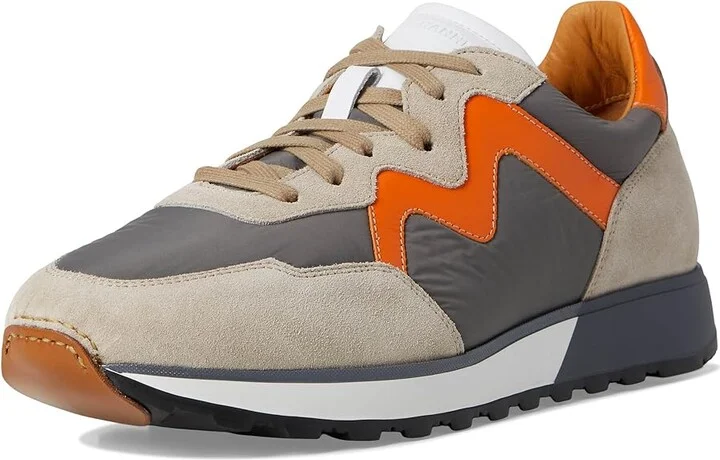 Magnanni Asher Men's Shoes Grey/Orange : 9 M, Leather - Image 5
