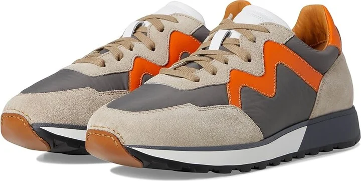 Magnanni Asher Men's Shoes Grey/Orange : 9 M, Leather
