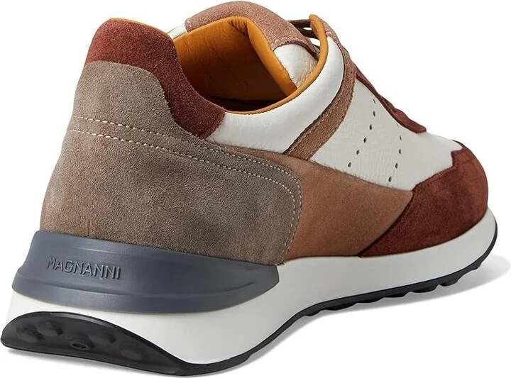 Magnanni Bravo Men's Lace up casual Shoes Castagna Brik/White : 11 M, Leather - Image 4