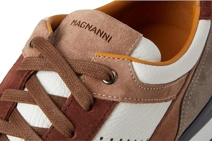 Magnanni Bravo Men's Lace up casual Shoes Castagna Brik/White : 11 M, Leather - Image 7