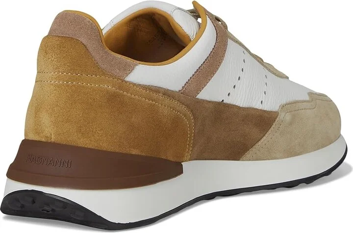 Magnanni Bravo Men's Lace up casual Shoes White/Taupe : 7 M, Leather - Image 4