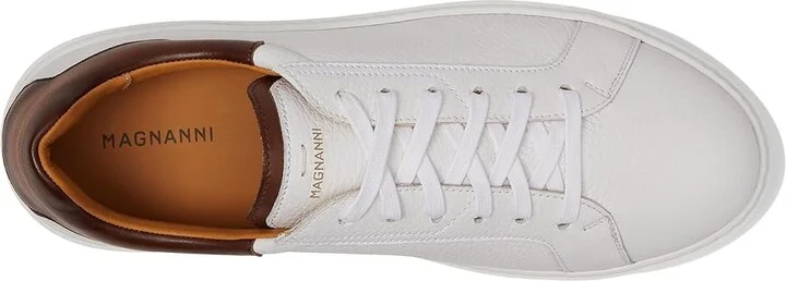 Magnanni Castillio Lo Men's Shoes White/Leno : 12 M, Leather/Suede - Image 2