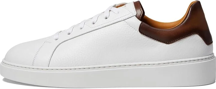 Magnanni Castillio Lo Men's Shoes White/Leno : 12 M, Leather/Suede - Image 6