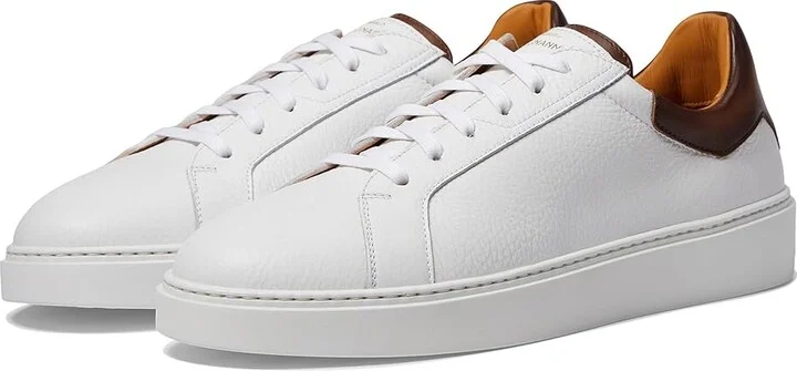 Magnanni Castillio Lo Men's Shoes White/Leno : 12 M, Leather/Suede