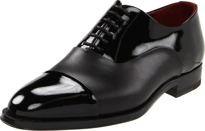 Magnanni Cesar Men's Lace Up Cap Toe Shoes Black : 9 M, Leather - Image 2